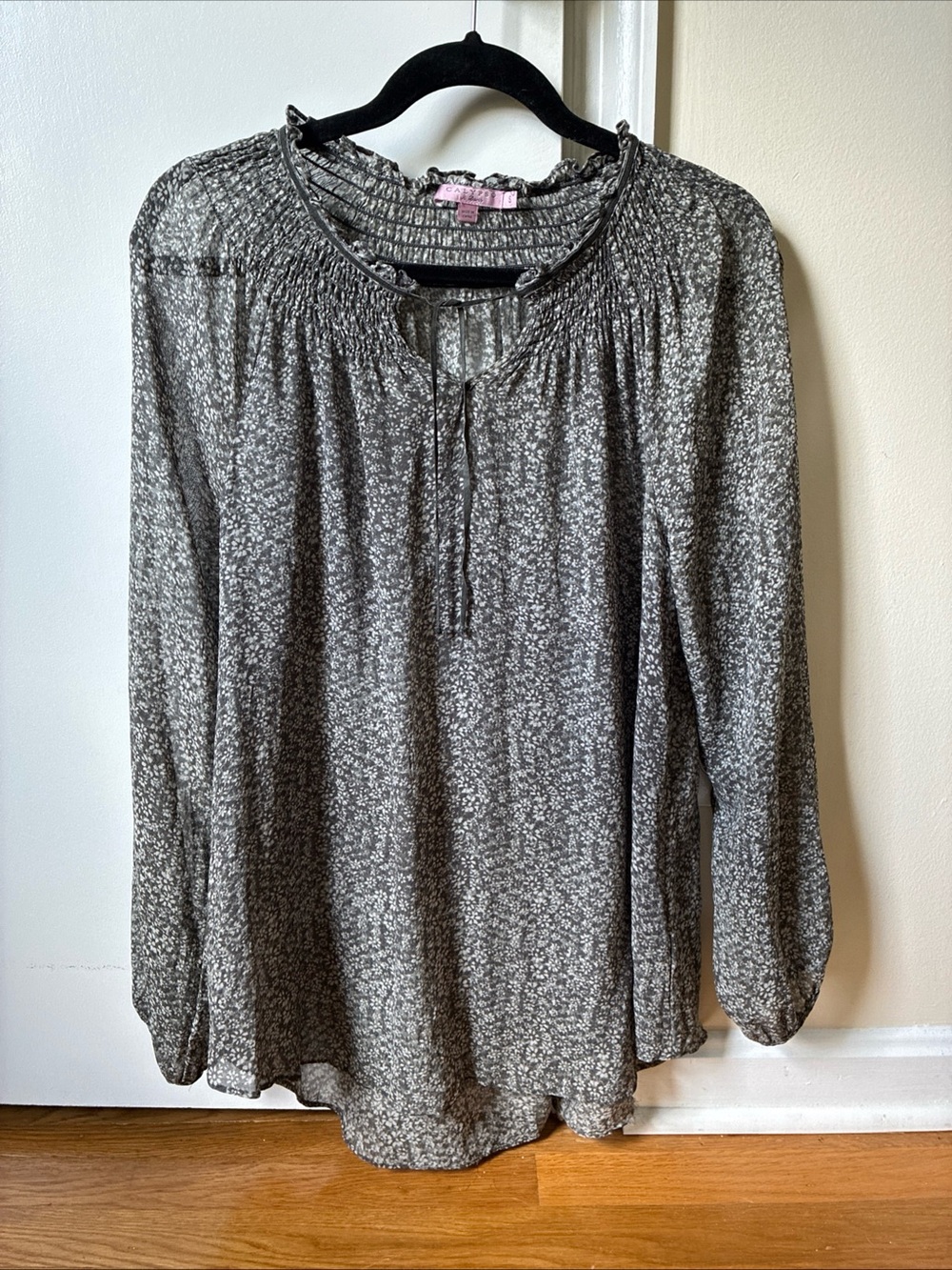 Calypso St. Barth silk floral blouse size small